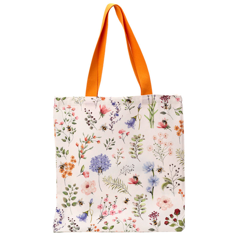 Nectar Meadows Tote Shopping Bag with floral print