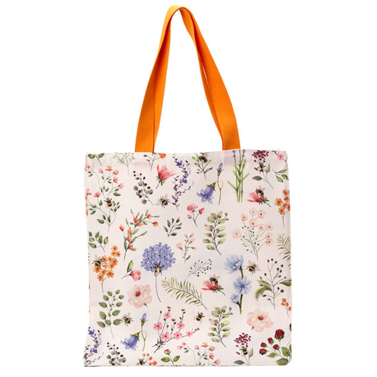 Nectar Meadows Tote Shopping Bag with floral design