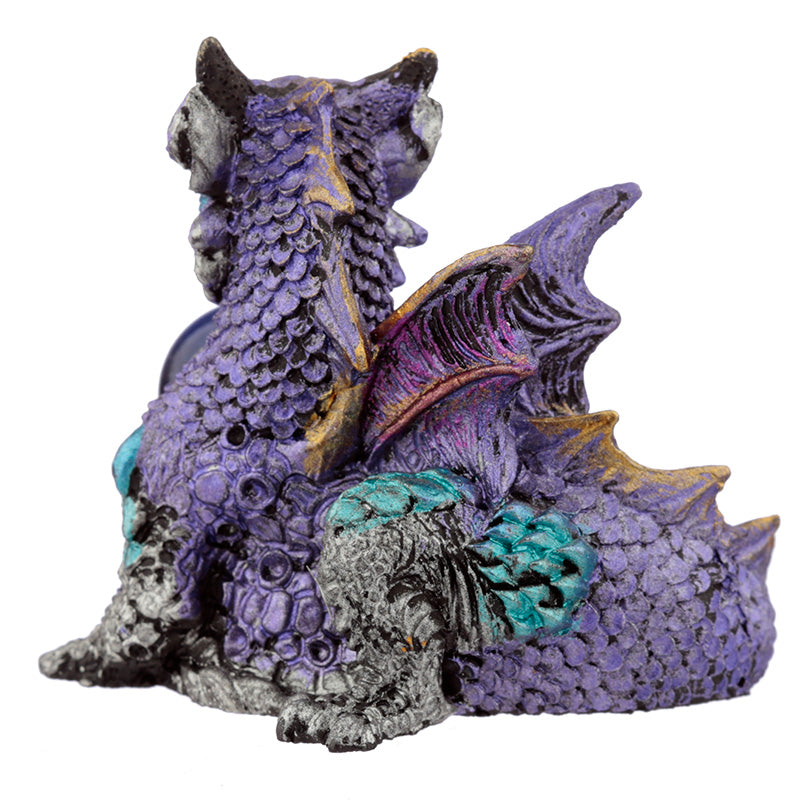 All Seeing Orb Elements Dragon Figurine with orb