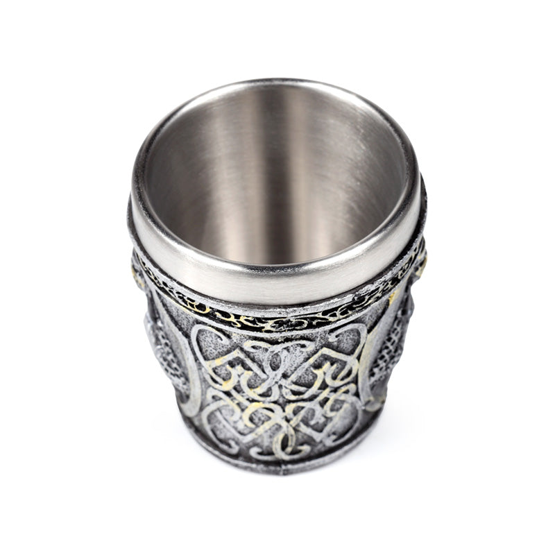 Medieval Black Knight Decorative Shot Glass - Collectible Gift