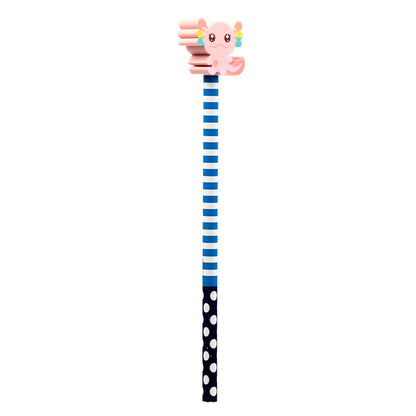 Fun Axolotl Pencil Topper for Kids' School Supplies