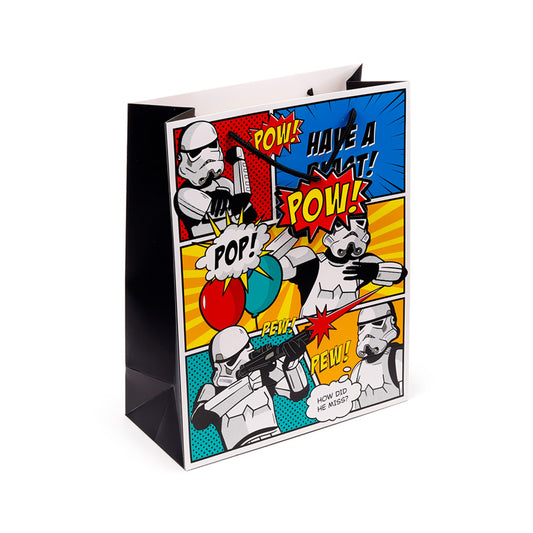 Large gift bag featuring Original Stormtrooper Pop Art design