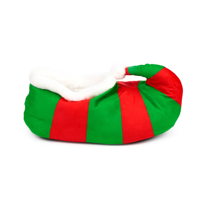 Jingle Bunch Christmas Elf Plush Slippers for home decor