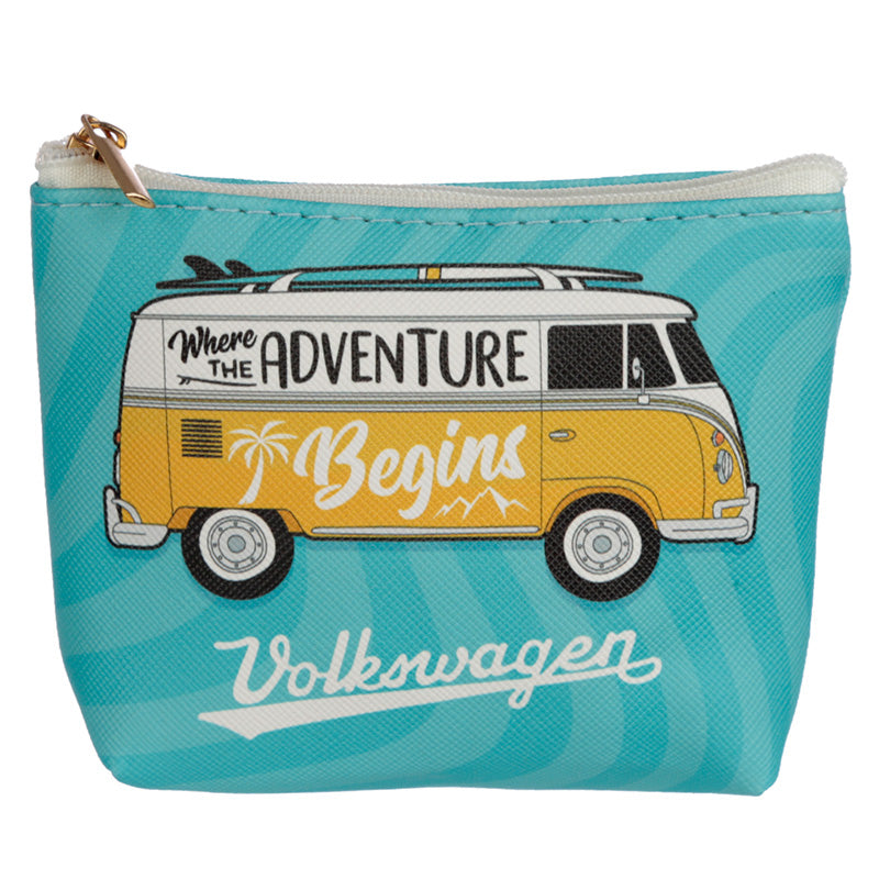 VW T1 Camper Bus PVC Purse showcasing summer love theme