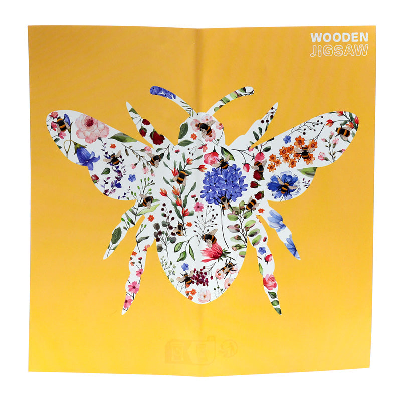 Pieces of Nectar Meadows Bee wooden jigsaw puzzle