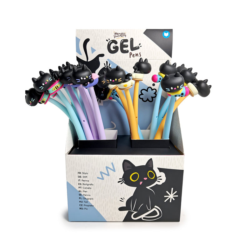 Lucky the Black Cat Fine Tip Pen - Whimsical Writing Accessory