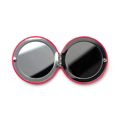 Close-up of Pusheen the Cat Christmas Compact Mirror design