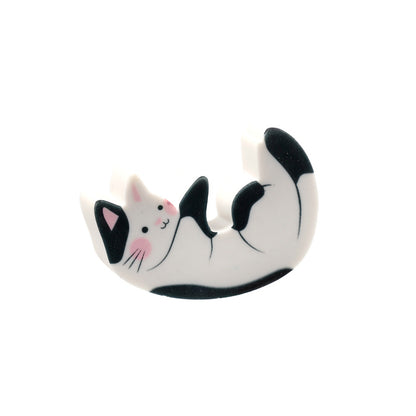Playful Cat Nap Time Eraser with rubber material