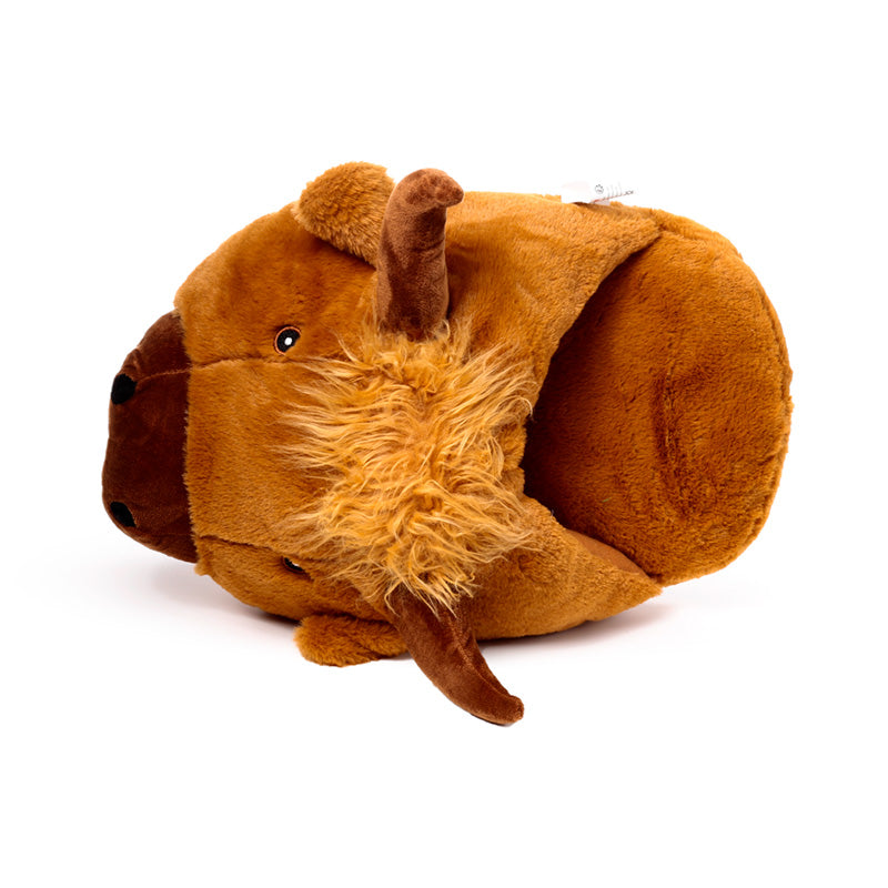 Cozy Highland Coo Plush Maxi Slipper Foot Warmer