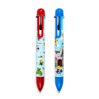 Knights & Dragons Multi Colour Pen with artistic design
