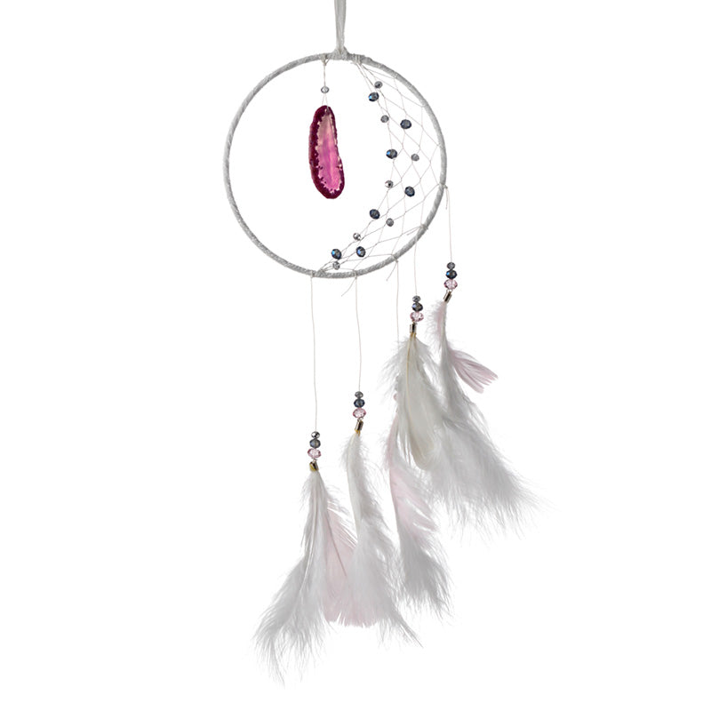 Decorative Dreamcatcher with Agate Charm