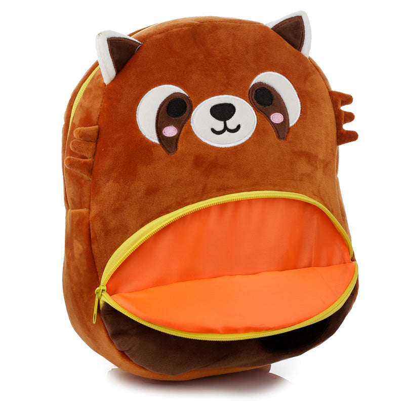 Adoramals Red Panda Kids School Rucksack - Back View