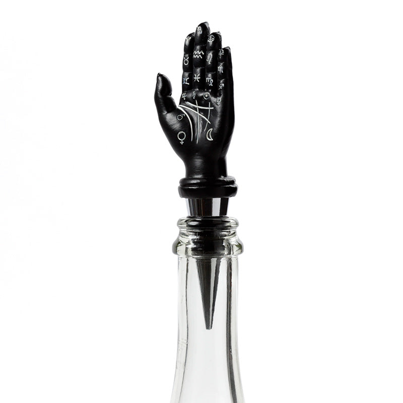 Close-up of Mantric Hand Bottle Stopper