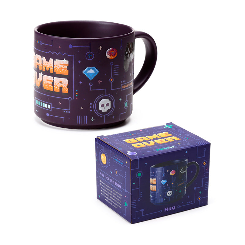 Large Porcelain Mug - Game Over design