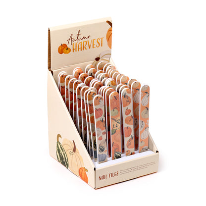 Autumn Harvest Nail File with vibrant fall design