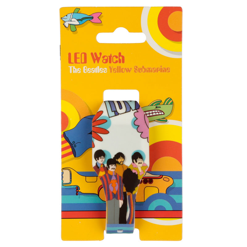 Yellow Submarine Silicone Digital Watch - Side View