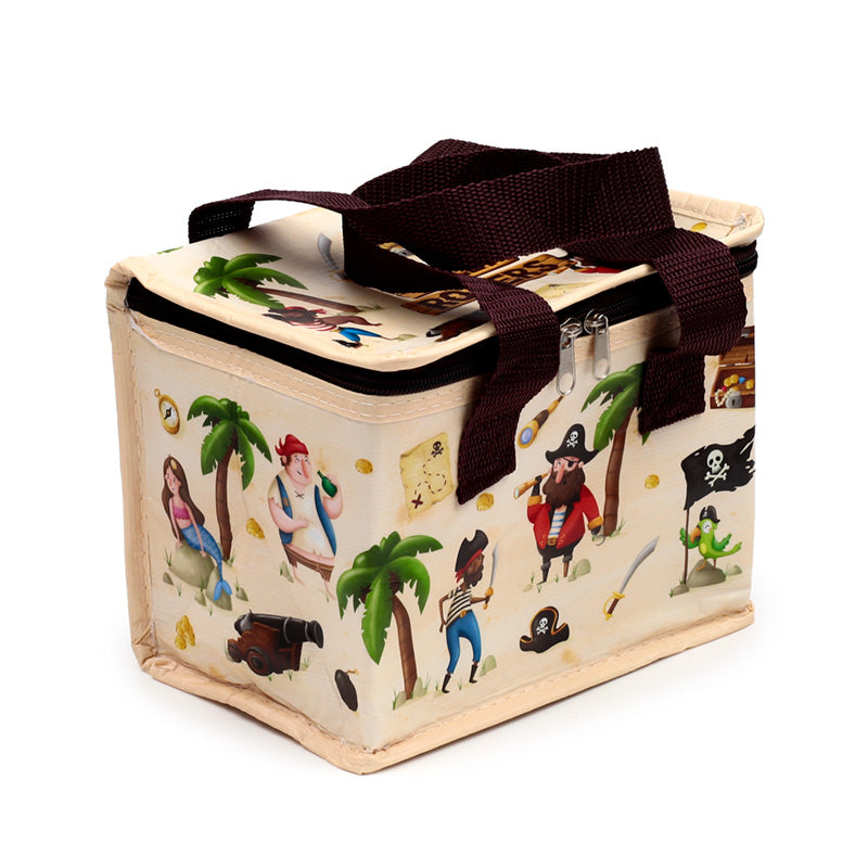Jolly Rogers Pirate RPET Cool Bag displayed outdoors