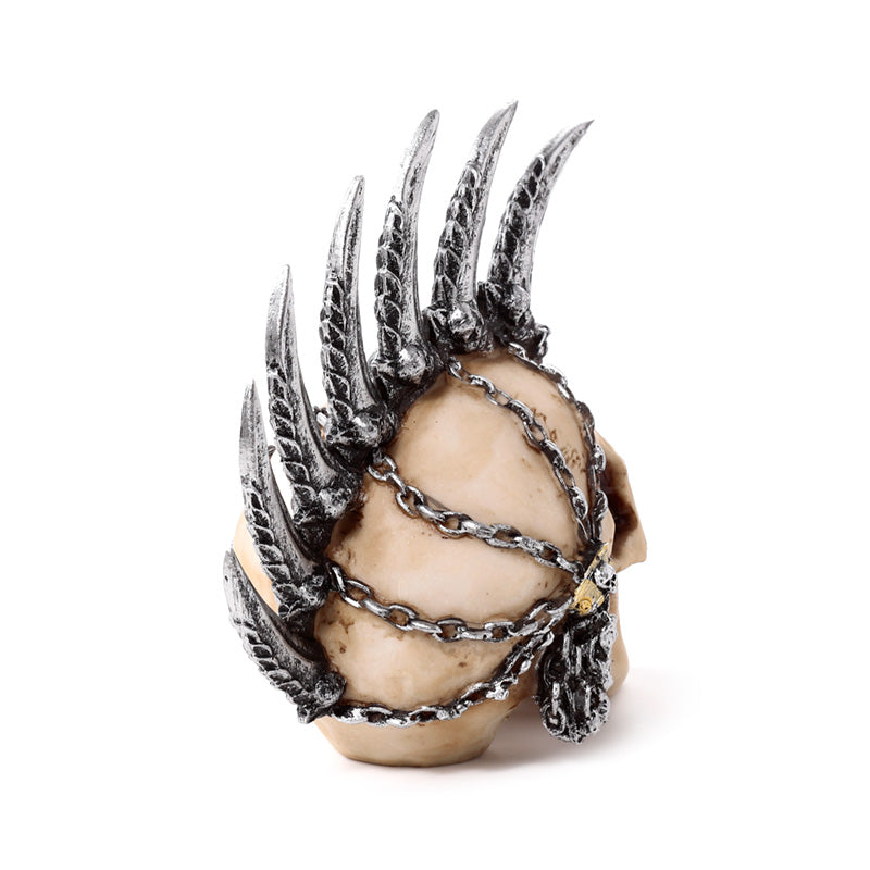 Punk Skull Decorative Ornament from different angles