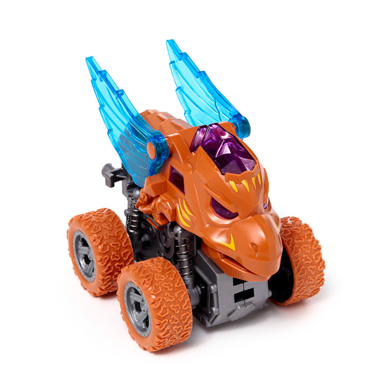 Kids playing with LED Stunt Action Toy