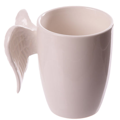 Decorative White Angel Wings Mug for Home Decor