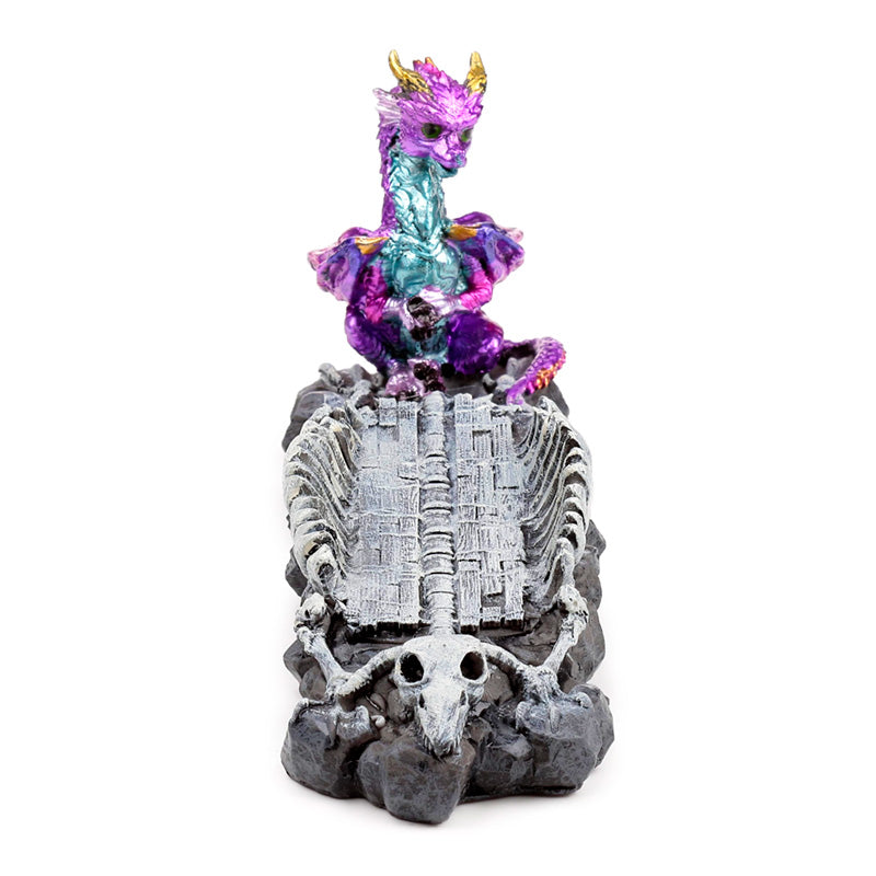 Decorative Baby Dragon Skeleton Incense Holder