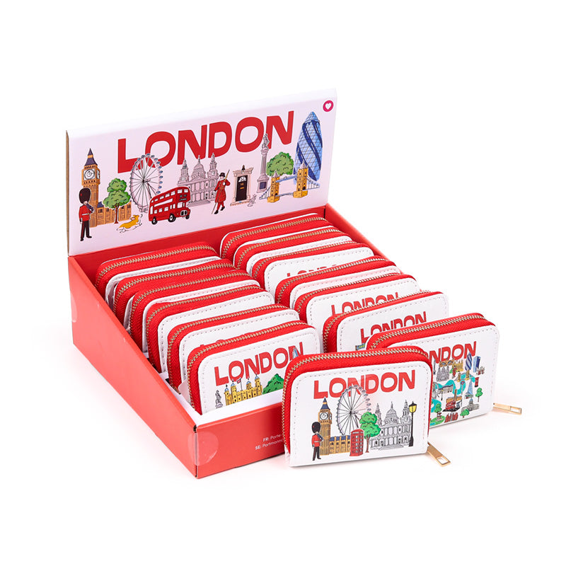 Small Zip Around Wallet featuring London Icons