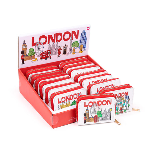Small Zip Around Wallet featuring London Icons