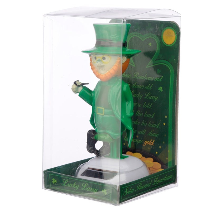 Whimsical leprechaun solar decoration