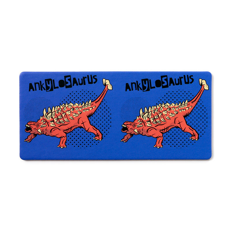 Family game night with Dinosauria dominoes