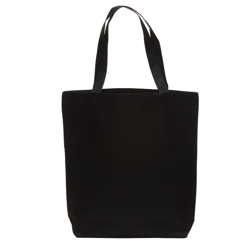 Skulls and Roses Tote Shopping Bag with groceries