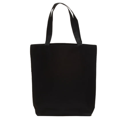 Skulls and Roses Tote Shopping Bag with groceries