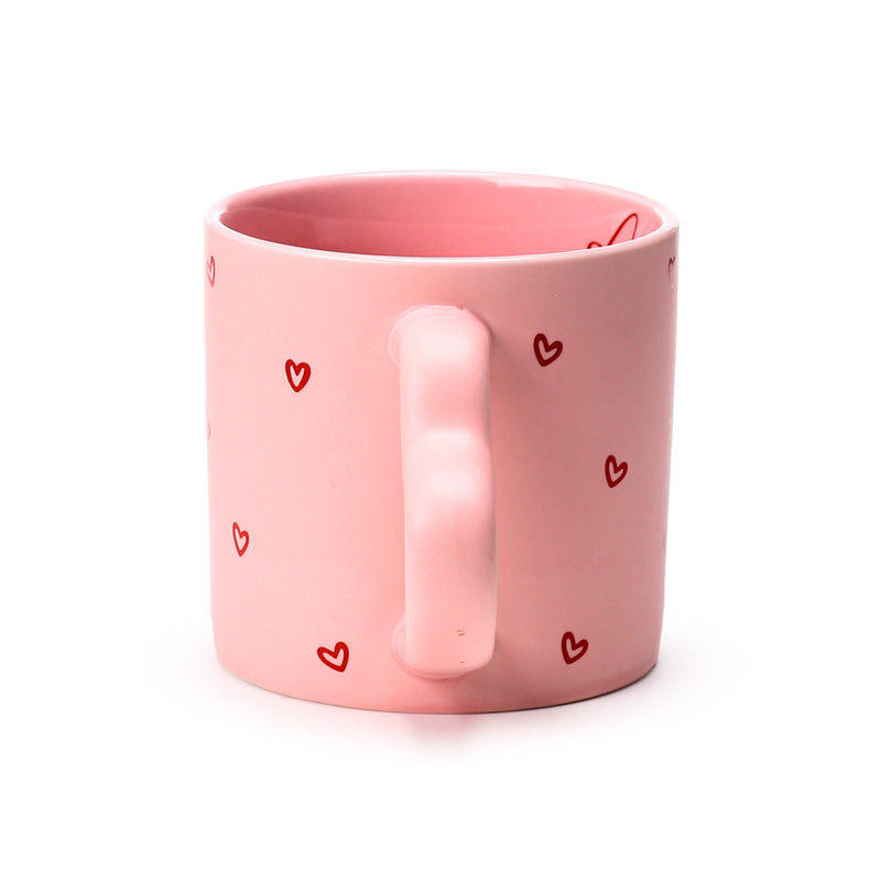 Amore Heart Shaped Handle Mug with heart handle detail