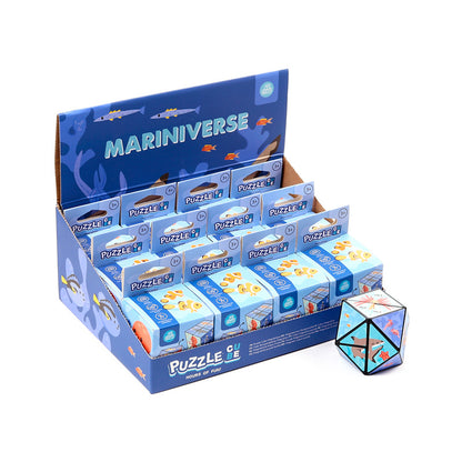 Mariniverse Puzzle Cube Toy in vibrant colours