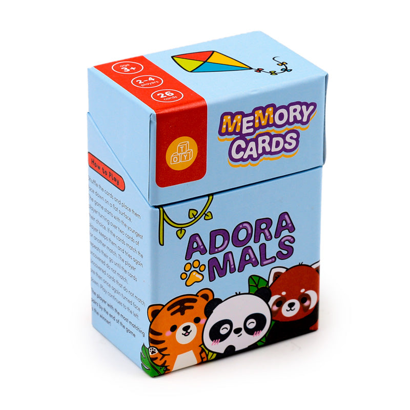 Kids Memory Cat Set - Adoramals Wild game cards