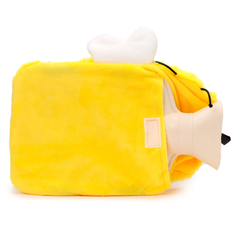 Plush Cover Hot Water Bottle Bumble Bee Design