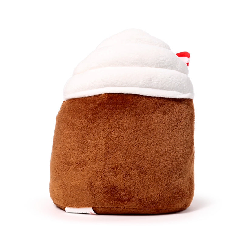 Spiced Latte Plush Door Stop - Back View