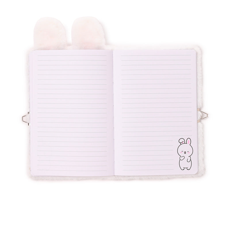 Adoramals Frances the Rabbit notebook in a cozy home setting