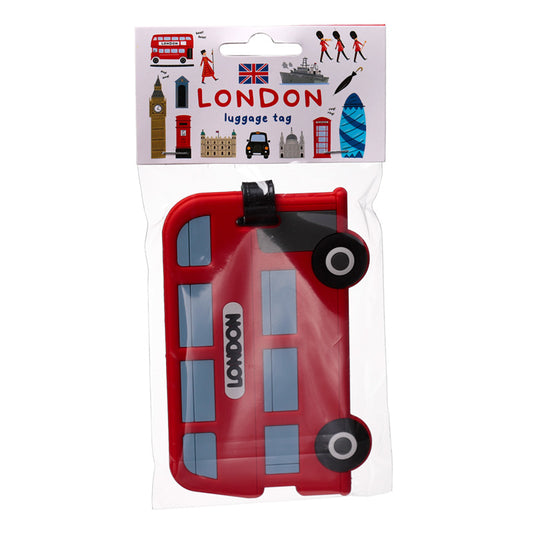 London Bus PVC Luggage Tag