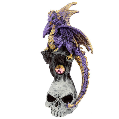 Close-up of Skull Dragon Dark Legends Dragon Figurine