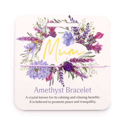Nectar Meadows Mum Gemstone Bracelet gift option