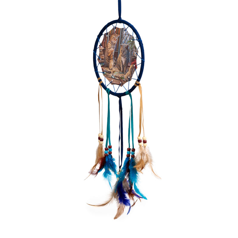 Whimsical Purrlock Holmes Cat dreamcatcher for home decor