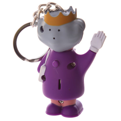 LED Light & Sound Keyring - Rule Britannia Queen light display