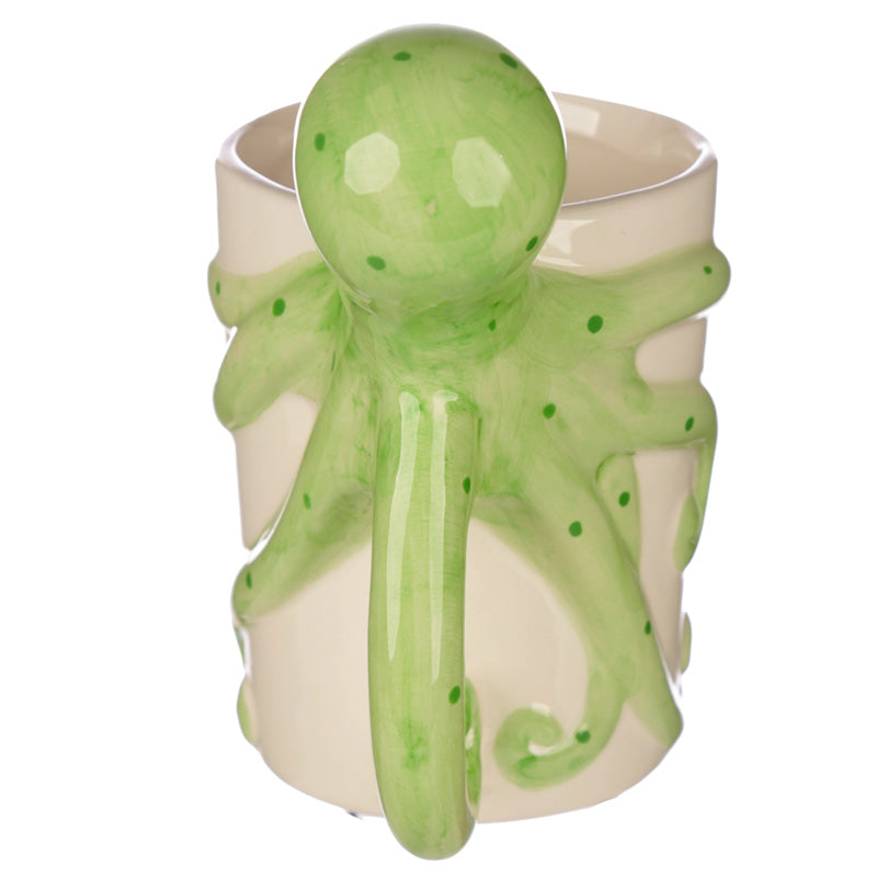 Lisa Parker Octopus Shaped Handle Ceramic Mug - Detailed Handle