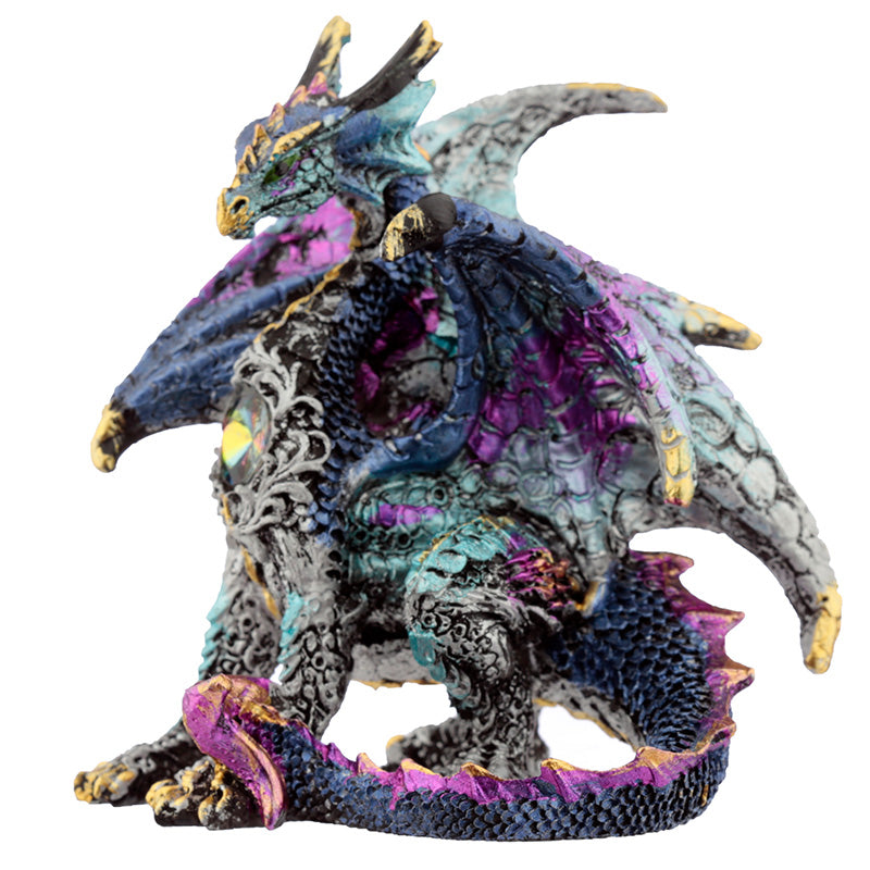 Decorative Crystal Shield Dragon Figurine