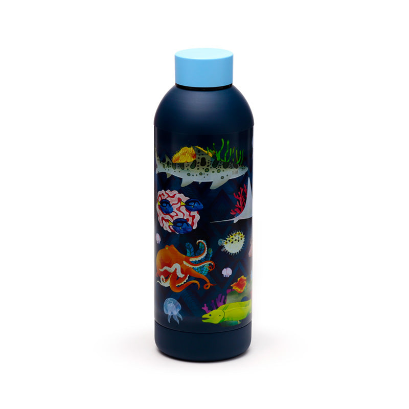 Marine Kingdom Insulated Bottle design close-up