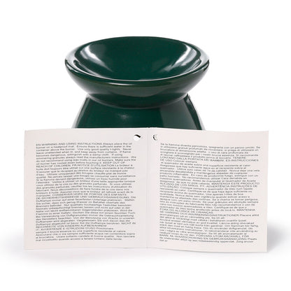 Ceramic Small Christmas Oil Burner with cutout patterns