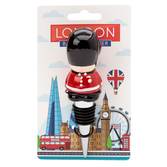 Novelty Bottle Stopper featuring London Guardsman