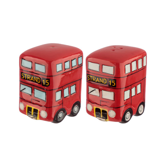 Ceramic Salt & Pepper Set in Routemaster Bus design