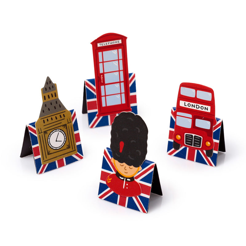 Stylish bookmarks with London-themed designs