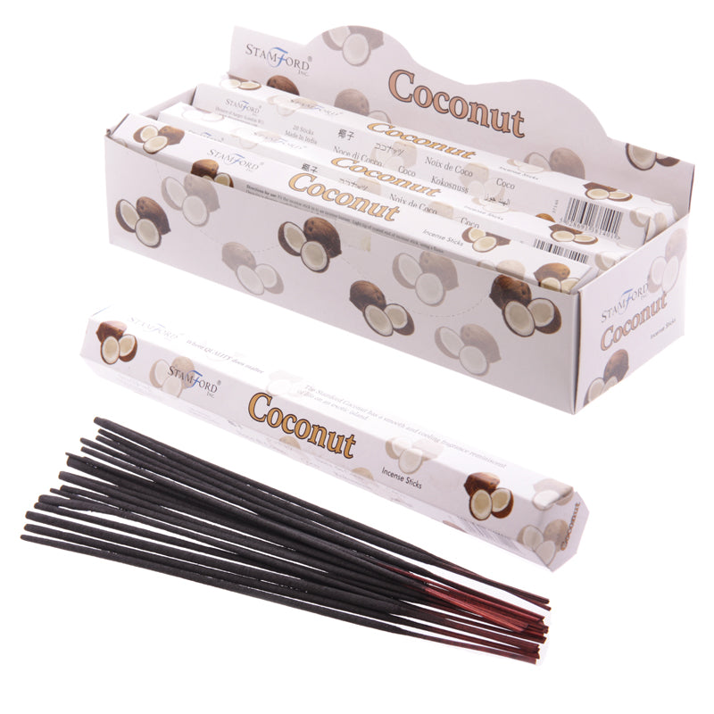 Stamford Hex Incense Sticks in Coconut - Decorative Aromatherapy